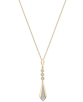 Wrapped in Love Diamond Flare Linear 18" Pendant Necklace (1/4 ct. t.w.) in 14k Gold, Exclusively at Macy's