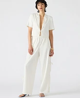 Steve Madden Women's Fia Side-Tie Wide-Leg Pants
