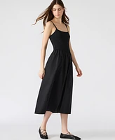 Steve Madden Women's Codie Cotton Smocked Midi Dress