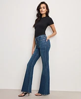 Good American Women's Legs Flare Jeans