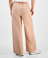 and Now This Petite Cotton Linen Drawstring Cargo Pants, Exclusively at Macy's