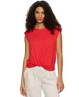 Sanctuary Women's Knot-Front Crewneck Muscle Tee