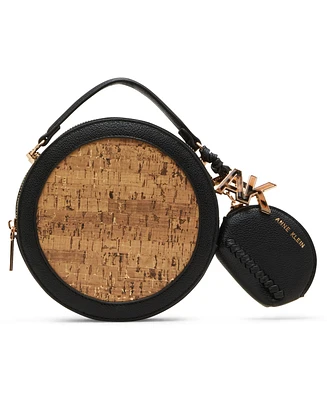 Anne Klein Cork Circle Small Crossbody Bag