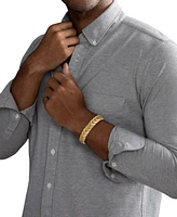 Esquire Men's Jewelry Diamond Chevron Link Bracelet (1/4 ct. t.w.) in Stainless Steel & Gold Ion-Plate, Exclusively at Macy's