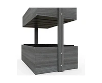 4 Tier Vertical Wooden Planter Box Raised Bed