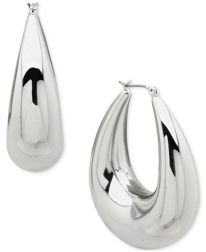 Dkny Taper Puffy Large Hoop Earrings, 2.06"