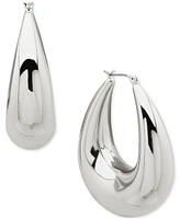 Dkny Taper Puffy Large Hoop Earrings, 2.06"
