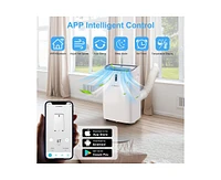 9500-btu Doe White Vented Wi-Fi enabled Portable Air Conditioner with Remote Cools 700-sq ft