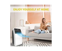 4000-btu Doe (115-Volt) White Vented Portable Air Conditioner with Remote Cools 200-sq ft
