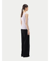 Gobi Cashmere Women's Silk Sleeveless Asymmetric Top