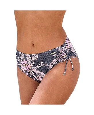 Lascana Women's Mix Print Mid Rise Bikini Swimsuit Bottom