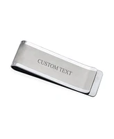 Bling Jewelry Basic Matte Finish Large Wide Strong Simple Plain Money Clip Card Holder Silver Tone Stainless Steel