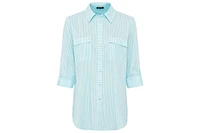 Olsen Women's Long Sleeve Stripe Shirt