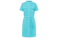 Olsen Women's Linen Blend Tunic Shirt Dress