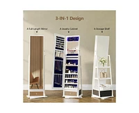 Vlsrka 360° Rotating Led Jewelry Armoire