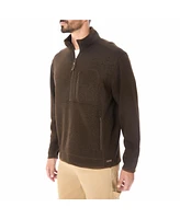 Smith's Workwear Men's Sweater Fleece Quarter Zip Pullover