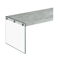 Contemporary Wood and Glass Coffee Table for Home or Office