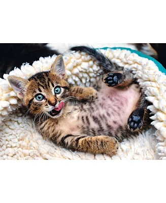 Trefl Red 1000 Piece Puzzle - Cheerful kitten