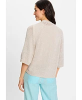 Olsen Women's Tape Yarn Open Front Cardigan