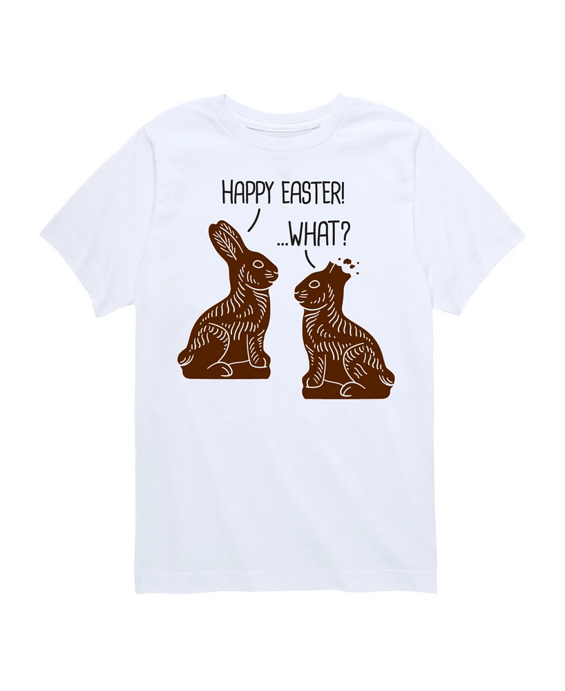 Hybrid Toddler Boys Happy Easter What Graphic T-Shirt