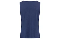 Olsen Women's Shell with Pleated Neckline