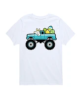 Hybrid Big Boys Easter Bunny Monster Truck Graphic T-Shirt
