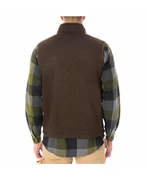 Smith's Workwear Men's Sherpa-Lined Sweater Fleece Vest