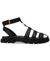 Coach Women's Sculpted C Leather Fisherman Sandals