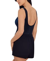 Shape Solver Sport by Mimi Flamingo Women's Scoop-Neck Runaround Swimsuit