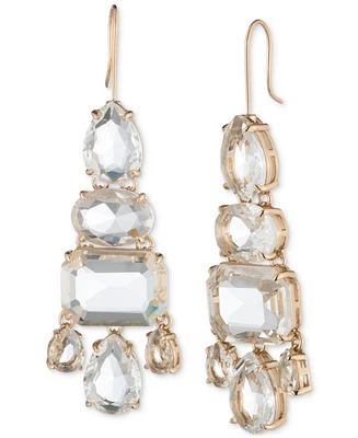 Lauren Ralph Lauren Gold-Tone Crystal Stone Chandelier Earrings