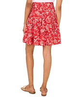 1.state Women's Sewn-Pleat-Yoke Mini Skirt