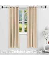 52 x 96-Inch Outdoor Room-Darkening Curtain with Grommet Top - Includes Tieback - Beige