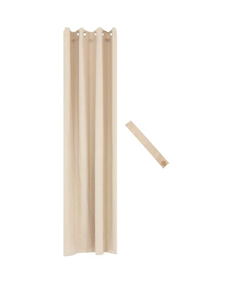 52 x 120-Inch Outdoor Room-Darkening Curtain Panel with Grommet Top and Tieback - Indoor and Outdoor Use - Beige