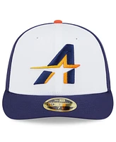 New Era Men's White/Navy Houston Astros 2025 City Connect Low Profile 58FIFTY Fitted Hat