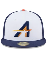 New Era Men's White/Navy Houston Astros 2025 City Connect 59FIFTY Fitted Hat