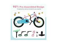 12-Inch Kids Bike with Adjustable Handlebar and Saddle, Lightweight Desig