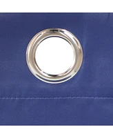 52 x 95-Inch Outdoor Blackout Curtains with Grommet Top - Includes Tiebacks Blue Set of 2