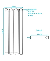 51.5 x 120-Inch Indoor/Outdoor Blackout Curtains with Grommet Top