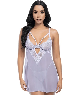 Oh La Cheri Women's Elsie Sheer Babydoll