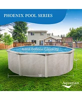 Aquarian Phoenix 18' x 52" Above Ground Swimming Pool w/Pump, Ladder & Hardware