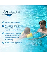 Aquarian Phoenix 15ft x 52in Above Ground Swimming Pool w/Pump and Pool Ladder