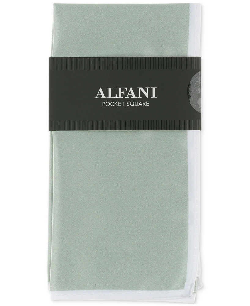 Alfani Men's Twill Border Pocket Square, Exclusively at Macy's