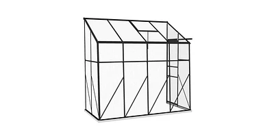 Durable Polycarbonate Lean-to Greenhouse for Outdoor Gardening