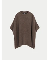 Gobi Cashmere Women's Rib-Knit Cashmere Poncho