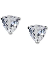 Eliot Danori Silver-Tone Cubic Zirconia Stud Earrings, Exclusively at Macy's