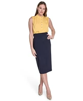 Tommy Hilfiger Women's Button-Front Epaulet Blouse