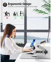 Urmust Adjustable Laptop Stand, Portable Riser, Aluminum Stand for Desk Foldable, Ergonomic Computer Notebook Holder MacBook A