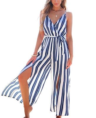 Cupshe Women's Sharp Lines Striped Jumpsuit