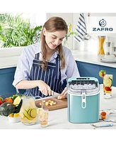 Zafro Nugget Ice Makers Countertop with Soft & Chewable Pellet Portable Self-Cleaning Compact Machine 44Lbs/24H Scoop and Basket