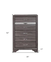 Modern Six-Drawer Dresser with Smooth Glide Drawers for Small Spaces